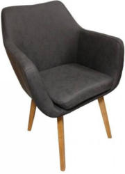 Stuhl Maridi 156, Farbe: Grau - 82 x 57 x 54 cm (H x B x T)