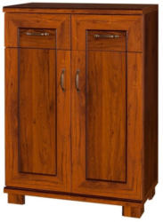 Kommode Dahra 13, Farbe: Eiche Braun - 114 x 80 x 45 cm (H x B x T)