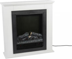 Elektrokamin 1800w Weiß Flammeneffekt Lugano
