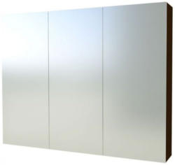 Badezimmer - Spiegelschrank Nadiad 16, Farbe: Eiche Schwarz - 70 x 100 x 14 cm (H x B x T)
