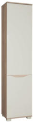 Drehtürenschrank / Kleiderschrank Baeza 01, Farbe: Eiche Braun / Creme - 209 x 50 x 37 cm (H x B x T)