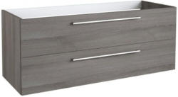 Waschtischunterschrank Rajkot 73, Farbe: Esche Grau - 50 x 119 x 45 cm (H x B x T)