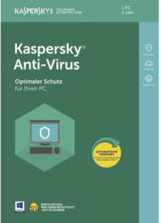 Kaspersky Lab Anti-Virus Vollversion, 1 Lizenz Windows Antivirus