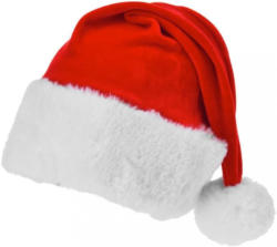 Weihnachtsmütze L:50 cm Rot, Weiß