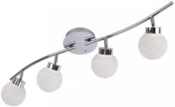 LED-Deckenleuchte Miko Chromfarben