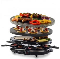 Raclette-Grill RG-S 93 Grau, Schwarz