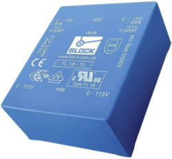 Printtransformator 2 x 115 V 2 x 18 V/AC 6 VA 166 mA FL 6/18 Block