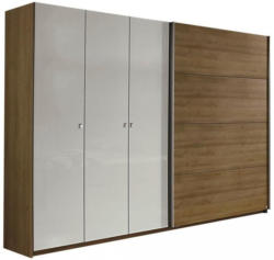 Kombischrank Leoben 271 cm Eiche Dekor/Grau Eichefarben, Grau