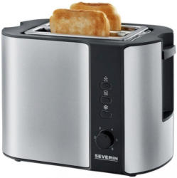 Automatik-toaster At 2589 Schwarz, Silberfarben