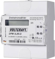 VOLTCRAFT DPM 3L85-D Drehstromzähler digital 85 A MID-konform: Nein