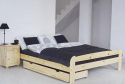 Jugendbett Kiefer Vollholz massiv natur A11, inkl. Lattenrost - Abmessung 160 x 200 cm