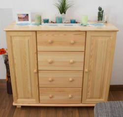 Kommode Massivholz 042 - 100 x 118 x 42 cm (H x B x T)