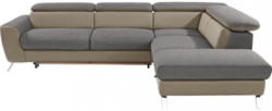 Wohnlandschaft in L-Form Upgrade 280x233 cm Grau, Beige