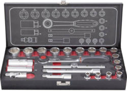 Steckschlüsselsatz metrisch 3/8 (10 mm) 23teilig TOOLCRAFT 826373