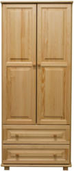 Schrank Massivholz natur 011 - Abmessung 190 x 90 x 60 cm (H x B x T)