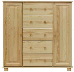 Kommode Massivholz 062- 122 x 118 x 42 cm (H x B x T)