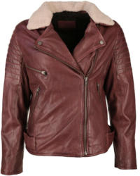 TOM TAILOR Lederjacke mit weichem Teddyfellkragen »TTW-7012«