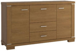 Kommode Berovo Eiche rustikal 07 - Abmessungen: 150 x 85,50 x 42 cm (B x H x T)