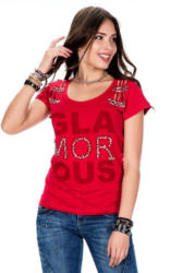 Cipo & Baxx Damen T-Shirt im Destroyed-Look
