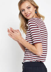 COMMA Jersey-Kurzarmshirt mit klassischem Streifenmuster