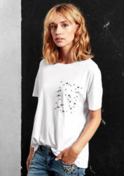 Q/S designed by Oversize-Shirt mit Schmuckperlen