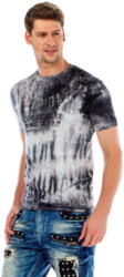 Cipo & Baxx Herren T-Shirt mit 3D-Print und Batik