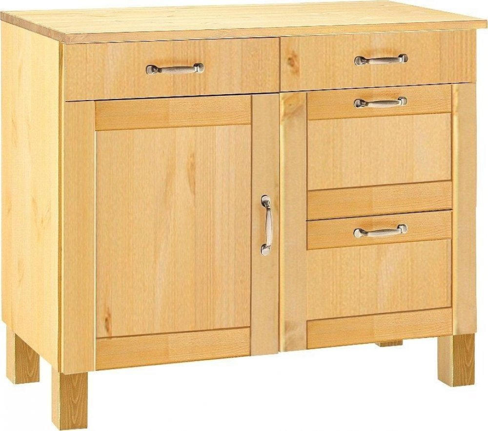 Шкаф напольный кухонный деревянный