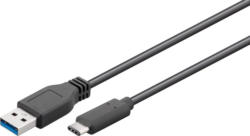 goobay USB-C(TM) auf Typ A USB 3.0 SCHWARZ 0.5m »USB-C(TM)«