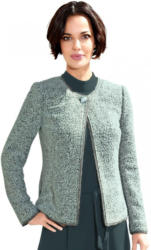 Amy Vermont Boucléblazer in leicht schimmernder Goldoptik