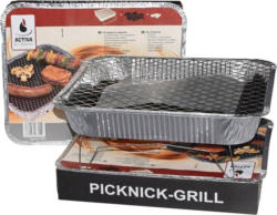 ACTIVA Einweggrill mit Holzkohle