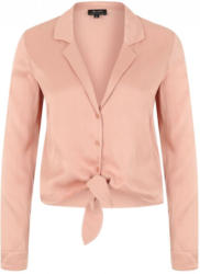 Geknotete Revers-Bluse