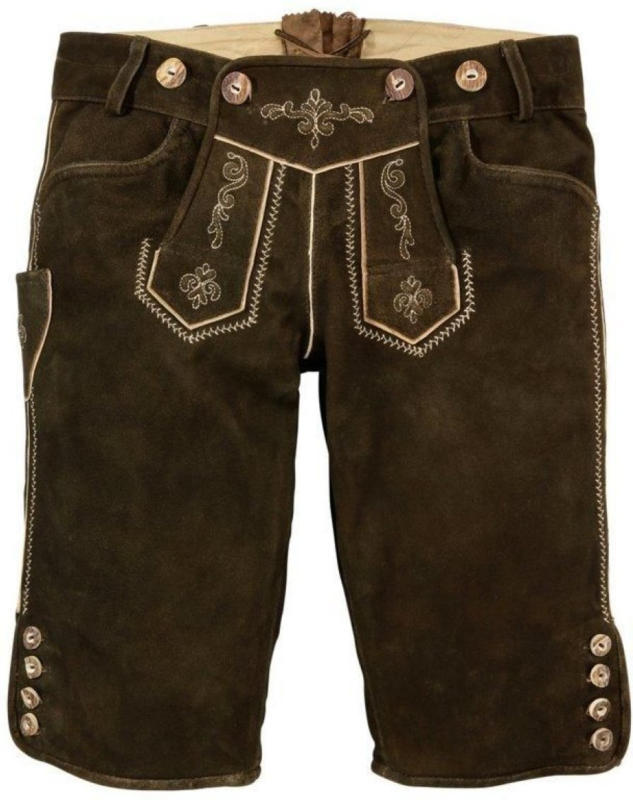Trachtenlederhose kurz Damen mit Stickerei, Marjo für nur € 69,99 statt ...