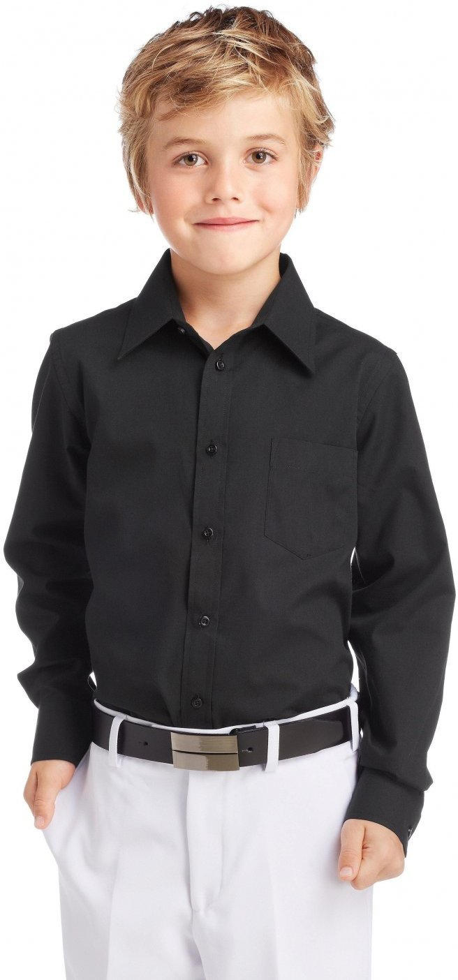 Черная рубашка для мальчика