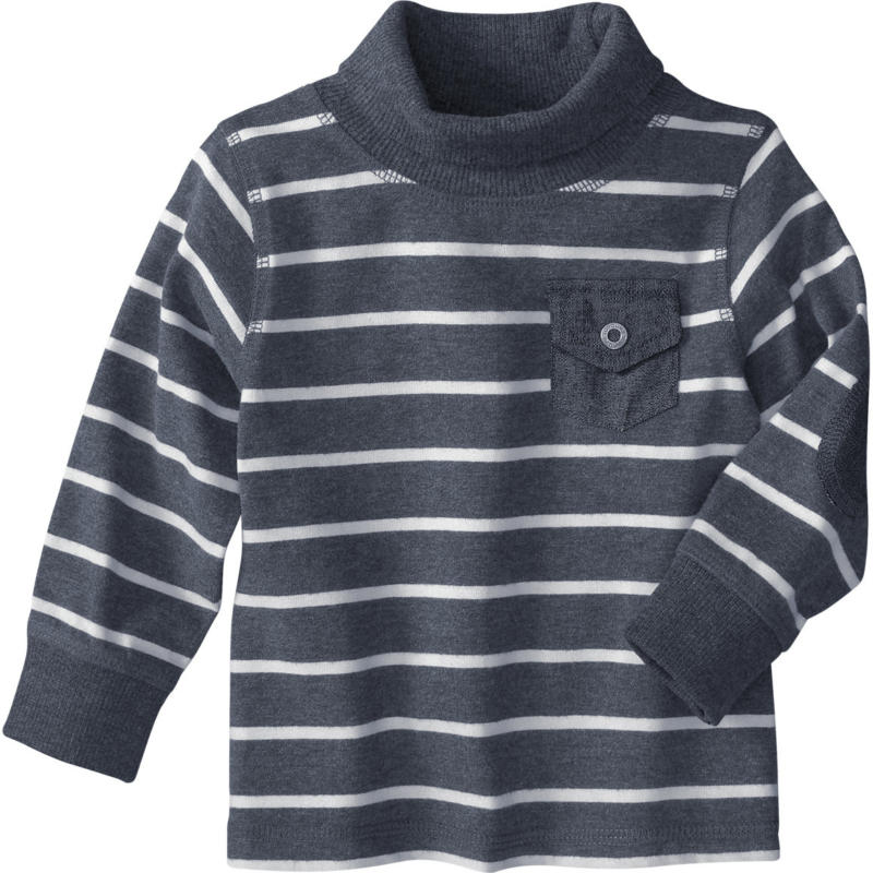 Baby Rollkragenshirt mit Ellenbogen-Patches