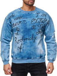 RedBridge Herren Sweatshirt in Denim-Optik