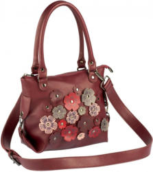 COLLEZIONE ALESSANDRO Tasche mit Blumen-Applikation
