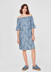 s.Oliver RED LABEL Off Shoulder-Kleid aus Leinen-Mix