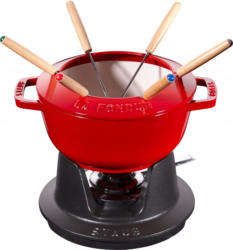 Staub Fondue Set Kirschrot 18 cm »Staub Specialities«