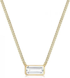 Elli Collierkettchen »Rechteck Geo Topas Edelstein 925 Sterling Silber«