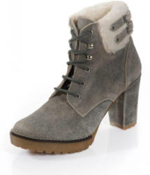 Alba Moda Stiefelette mit Felloptik und Zierschnallen