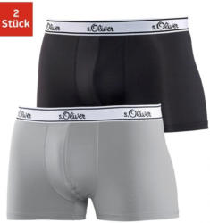 s.Oliver RED LABEL Bodywear Microfaser-Boxer (2 Stück) schöne Retro Pants mit weißem Webbund