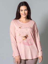 Janet und Joyce by Happy Size Shirt mit Strass