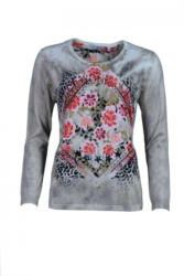Hajo Femininer Pullover mit aufwändigem Druck