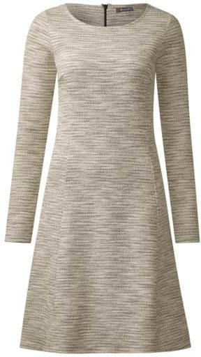 Knielanges Bouclè Kleid