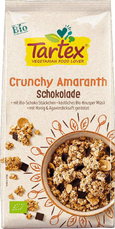 Tartex Crunchy, Amaranth Crunchy Schoko