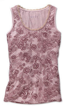 Hemdchen, rosé mit floralem Allover-Print