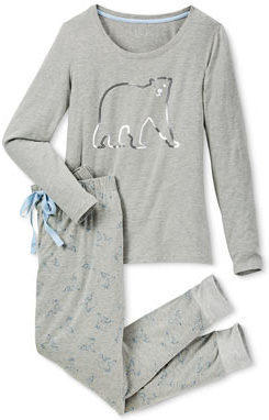 Pyjama mit Paillettenmotiv