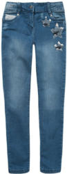 Mädchen Skinny-Jeans mit Wendepailletten