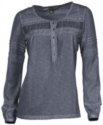 heine CASUAL Rundhalsshirt mit Häkelspitze