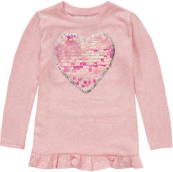 Mädchen Langarmshirt mit Herz-Motiv
